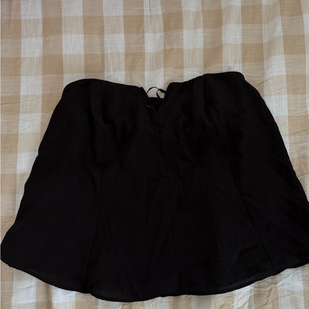 Free People Black Strapless Top